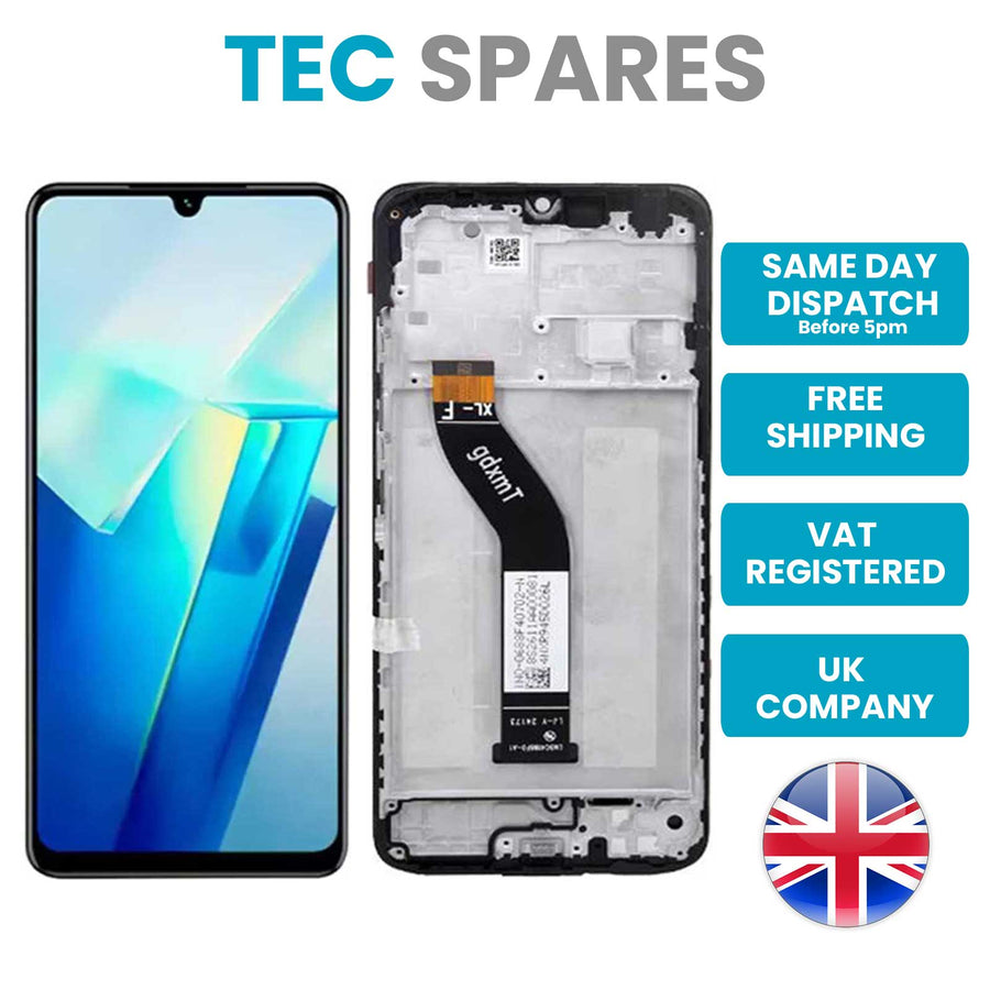 Xiaomi Redmi 14C 2411DRN47C, 2409BRN2CA LCD Touch Screen Display With Frame